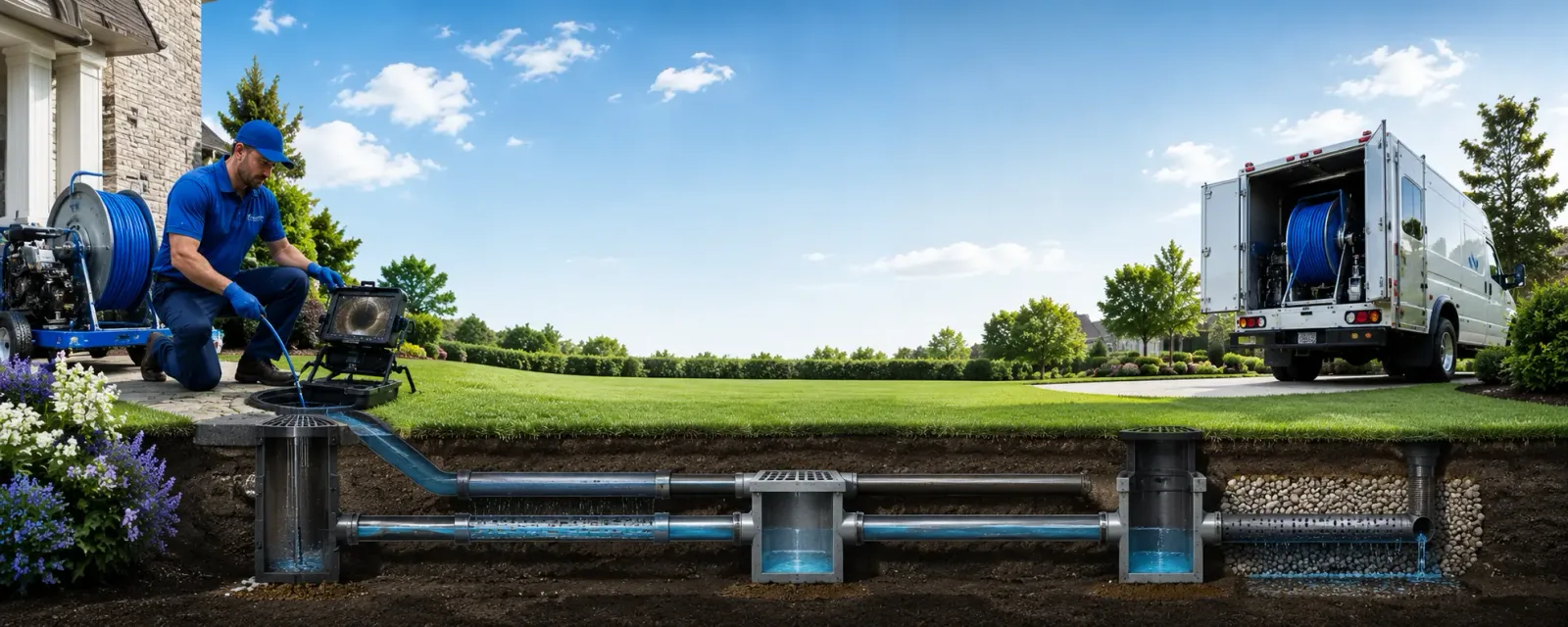 Outdoor drain cleaning information for Raphine, VA